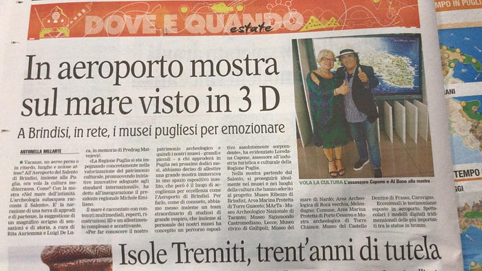 Albano e l’assessora regionale Loredana Capone davanti alla mappa interattiva