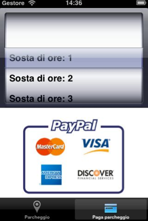 The Parking Open Data iOS application showing available spaces